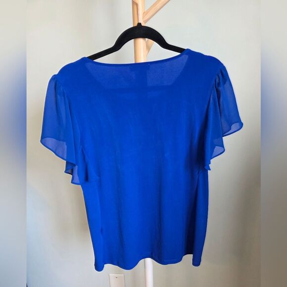 💫2 For $30💫 Bundle Corresponding Items For Deal!!! Calvin Klein Blue Blouse - Picture 4 of 4